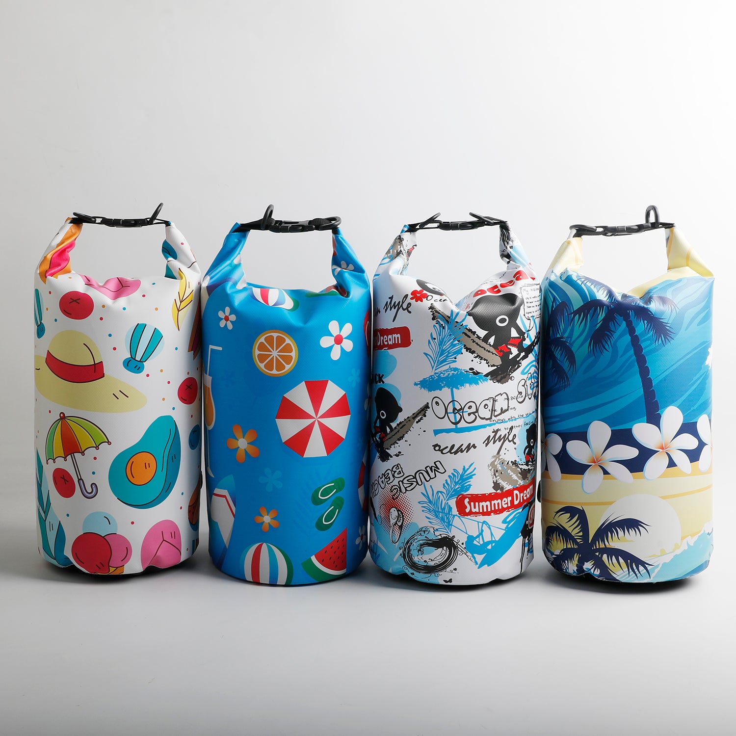 Y33 Island Series Waterproof Dry Bag – Colorful Printed Dry Sack for Beach, Kayaking, Swimming & Summer Travel