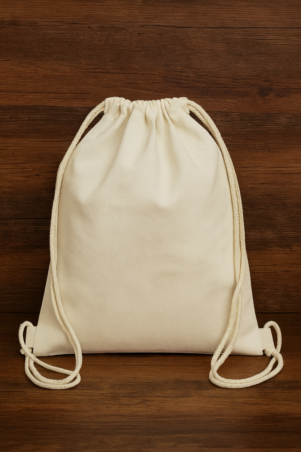 Canvas Drawstring Backpack – Blank Design, Eco-Friendly & Durable