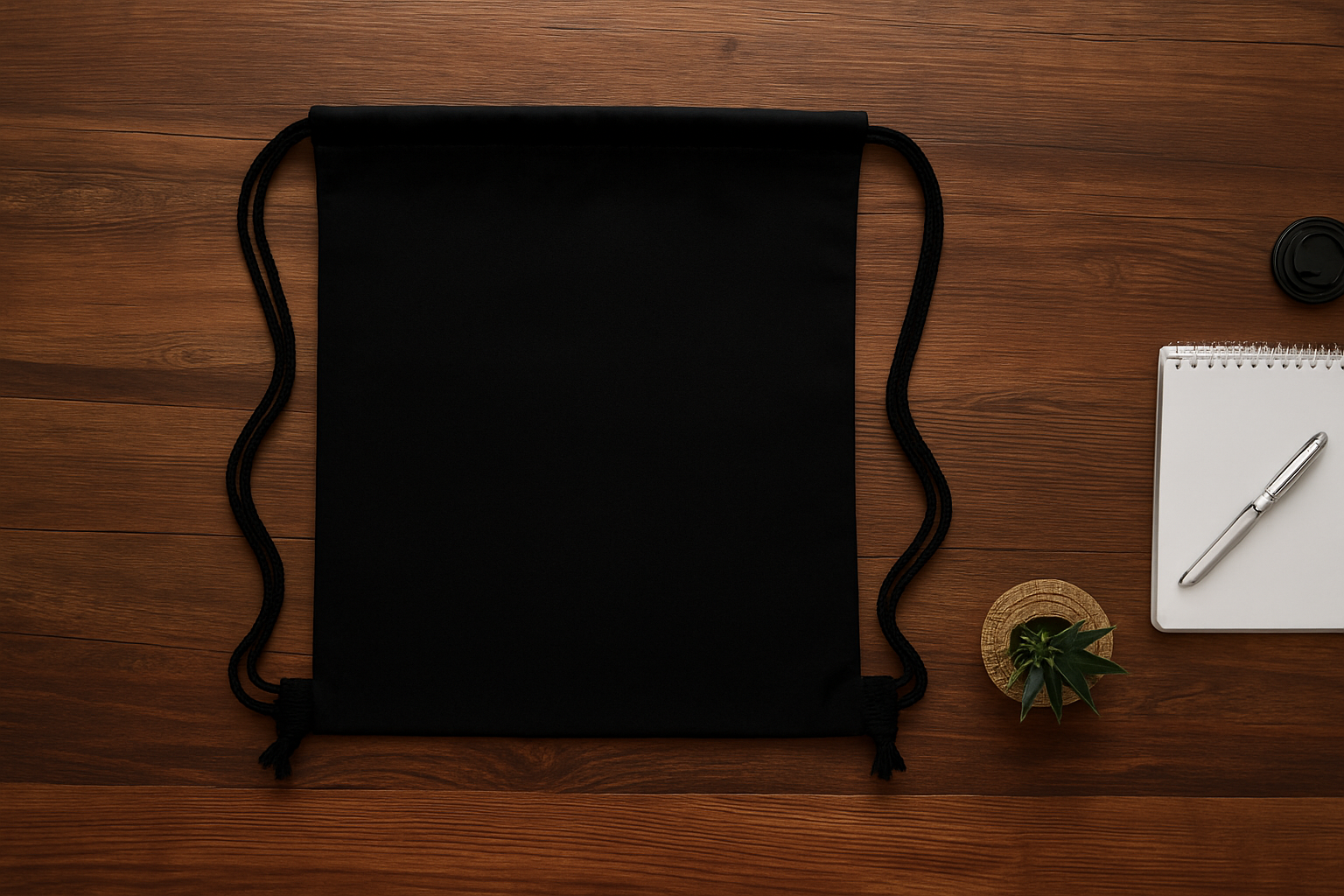 Canvas Drawstring Backpack – Blank Design, Eco-Friendly & Durable