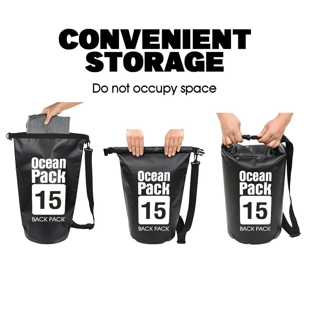 Classic Waterproof Dry Bag – 2L to 30L Floating Dry Sack for Kayaking, Swimming, Camping & Outdoor Adventure