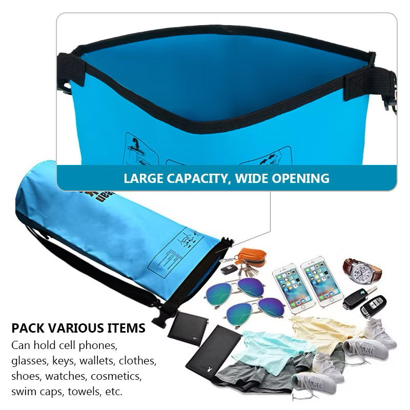 Classic Waterproof Dry Bag – 2L to 30L Floating Dry Sack for Kayaking, Swimming, Camping & Outdoor Adventure