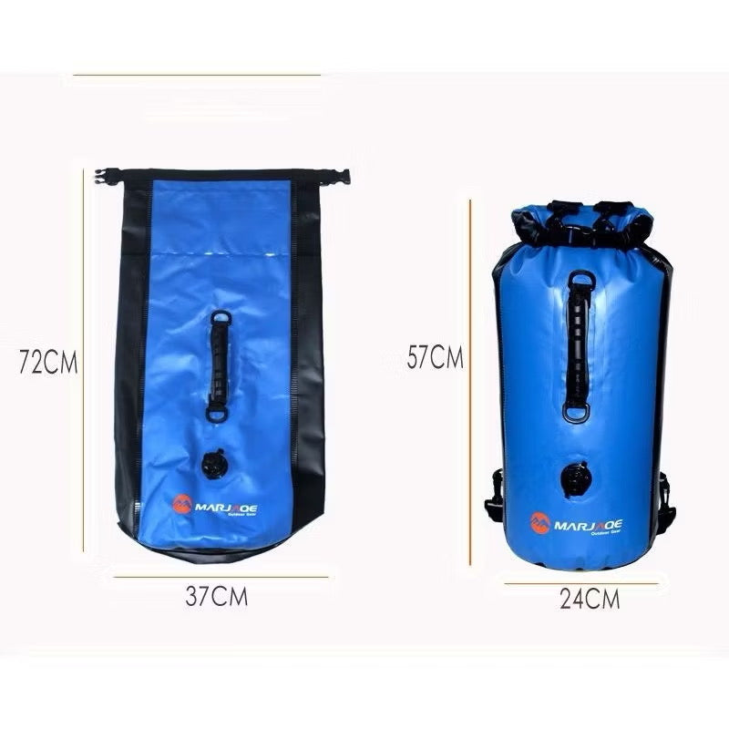603 Inflatable Waterproof Dry Bag Backpack – Heavy-Duty Floating Dry Sack with Air Valve for Swimming, Kayaking & Outdoor Adventure