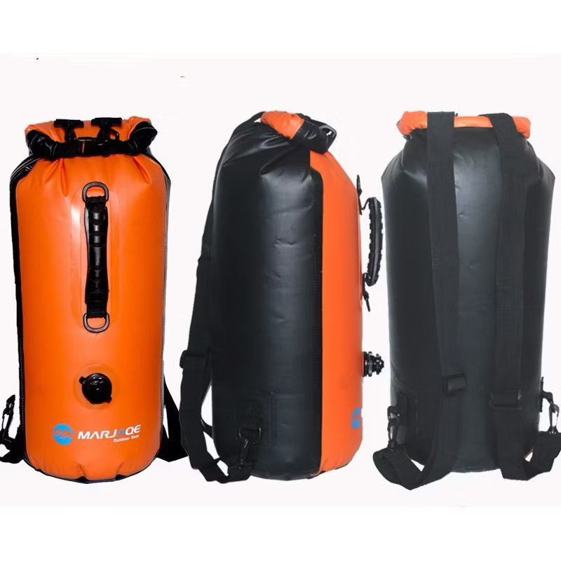 603 Inflatable Waterproof Dry Bag Backpack – Heavy-Duty Floating Dry Sack with Air Valve for Swimming, Kayaking & Outdoor Adventure
