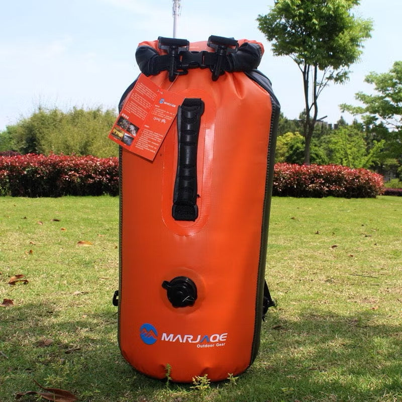 603 Inflatable Waterproof Dry Bag Backpack – Heavy-Duty Floating Dry Sack with Air Valve for Swimming, Kayaking & Outdoor Adventure