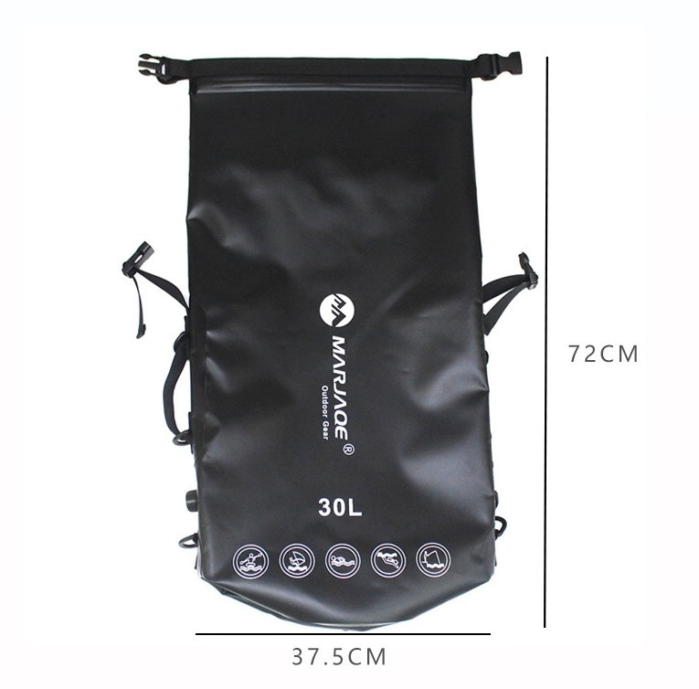 1612 Airtight 30L Waterproof Backpack – Heavy-Duty Dry Bag for Diving, Caving, Kayaking & Extreme Outdoor Adventures