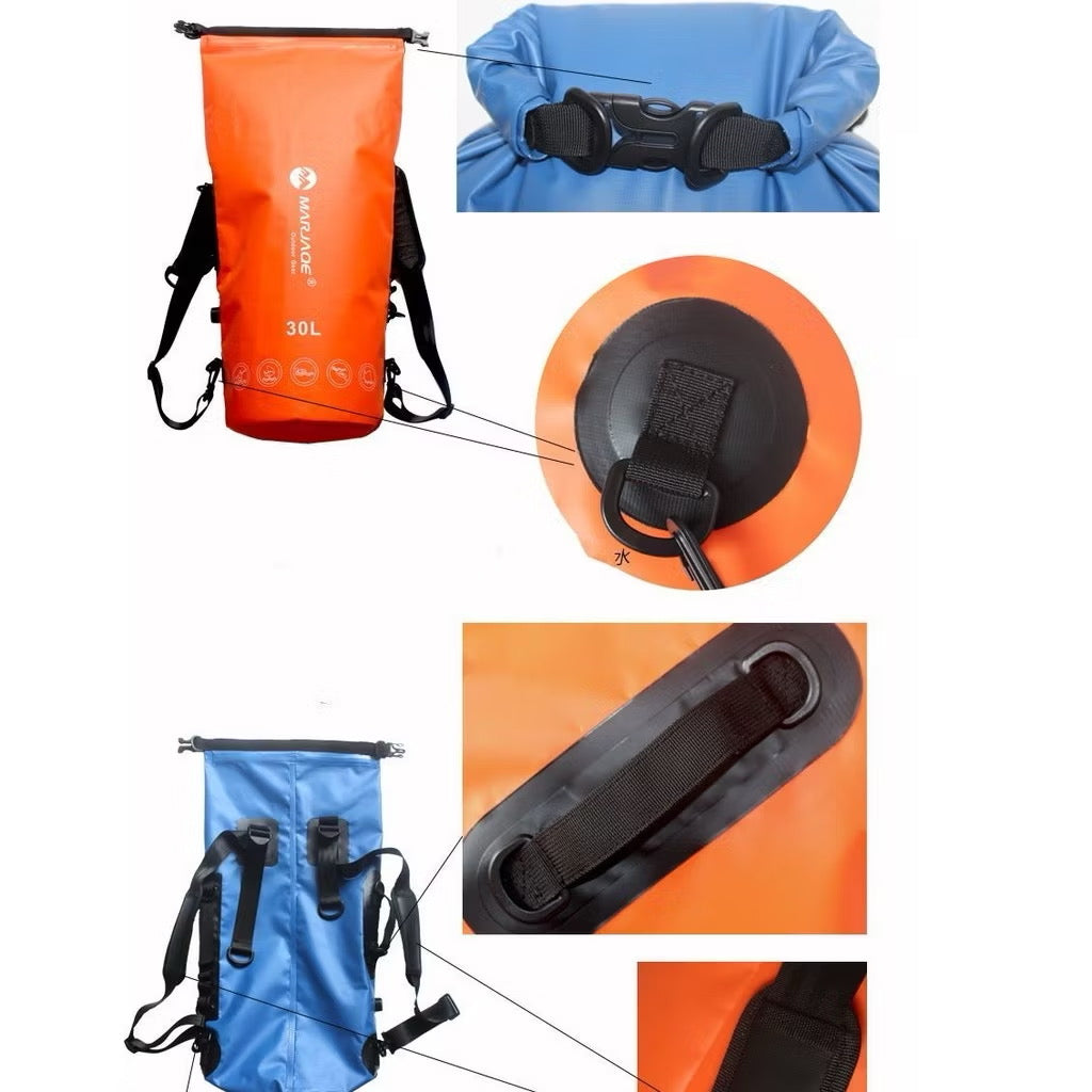 1612 Airtight 30L Waterproof Backpack – Heavy-Duty Dry Bag for Diving, Caving, Kayaking & Extreme Outdoor Adventures