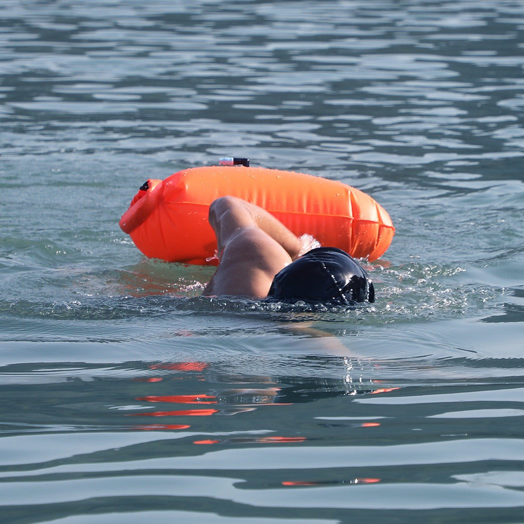 Y802 Inflatable Swim Buoy Dry Bag – Waterproof Floating Swim Buoy with Storage for Open Water Swimming & Triathlon