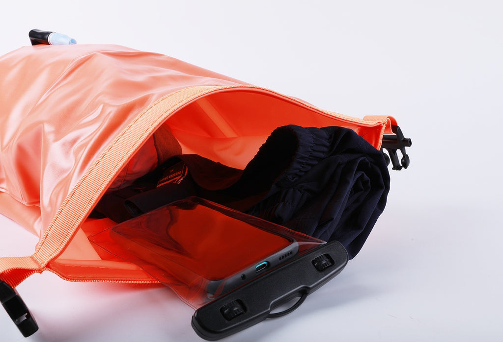 Y802 Inflatable Swim Buoy Dry Bag – Waterproof Floating Swim Buoy with Storage for Open Water Swimming & Triathlon