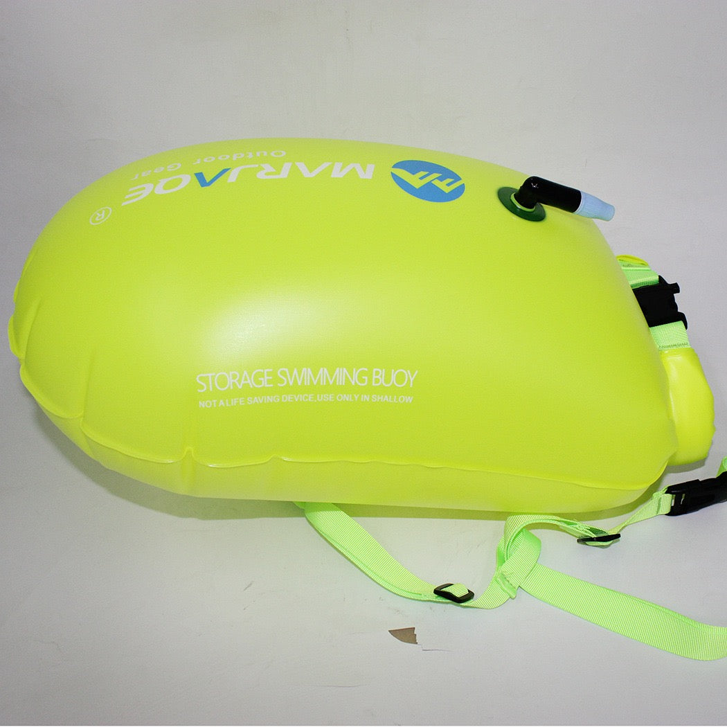 Y802 Inflatable Swim Buoy Dry Bag – Waterproof Floating Swim Buoy with Storage for Open Water Swimming & Triathlon