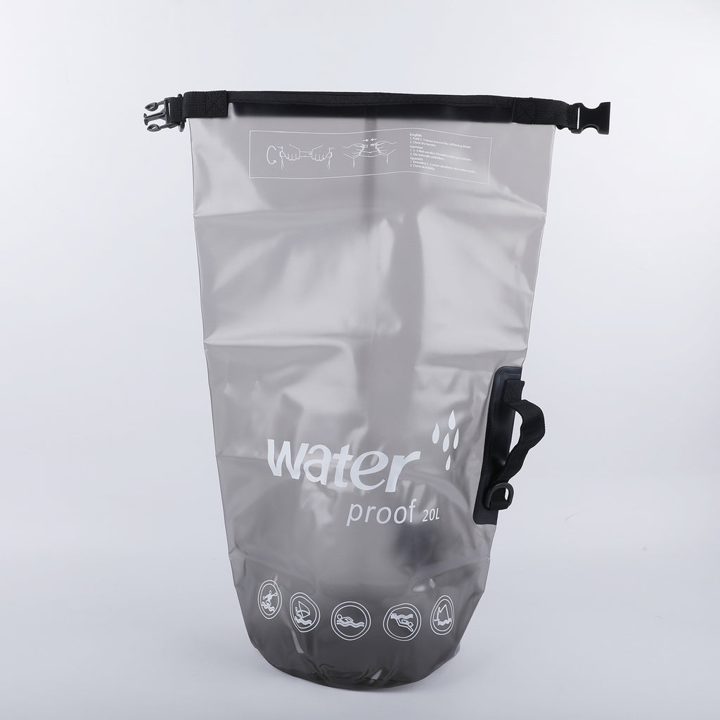 Transparent Waterproof Dry Bag – 10L/20L Lightweight Floating Sack for Swimming, Beach, Kayaking & Outdoor Sports