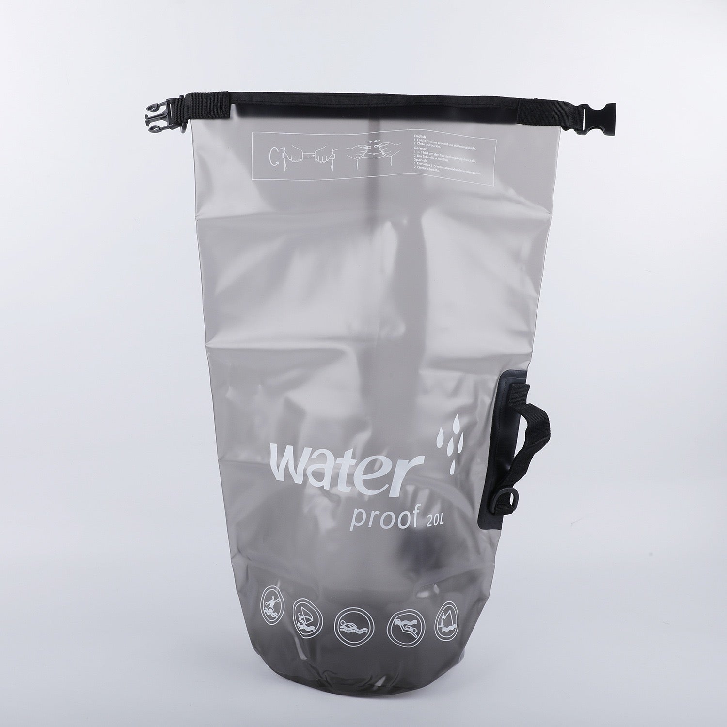 Transparent Waterproof Dry Bag – 10L/20L Lightweight Floating Sack for Swimming, Beach, Kayaking & Outdoor Sports