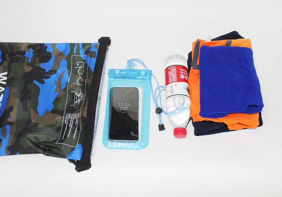 Nylon Camouflage Waterproof Dry Bag – Colorful Floating Dry Sack 2L/3L/5L/10L/20L/30L for Swimming, Kayaking & Outdoor Sports