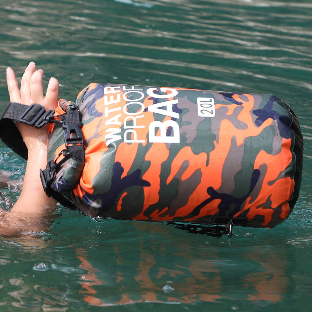 Nylon Camouflage Waterproof Dry Bag – Colorful Floating Dry Sack 2L/3L/5L/10L/20L/30L for Swimming, Kayaking & Outdoor Sports