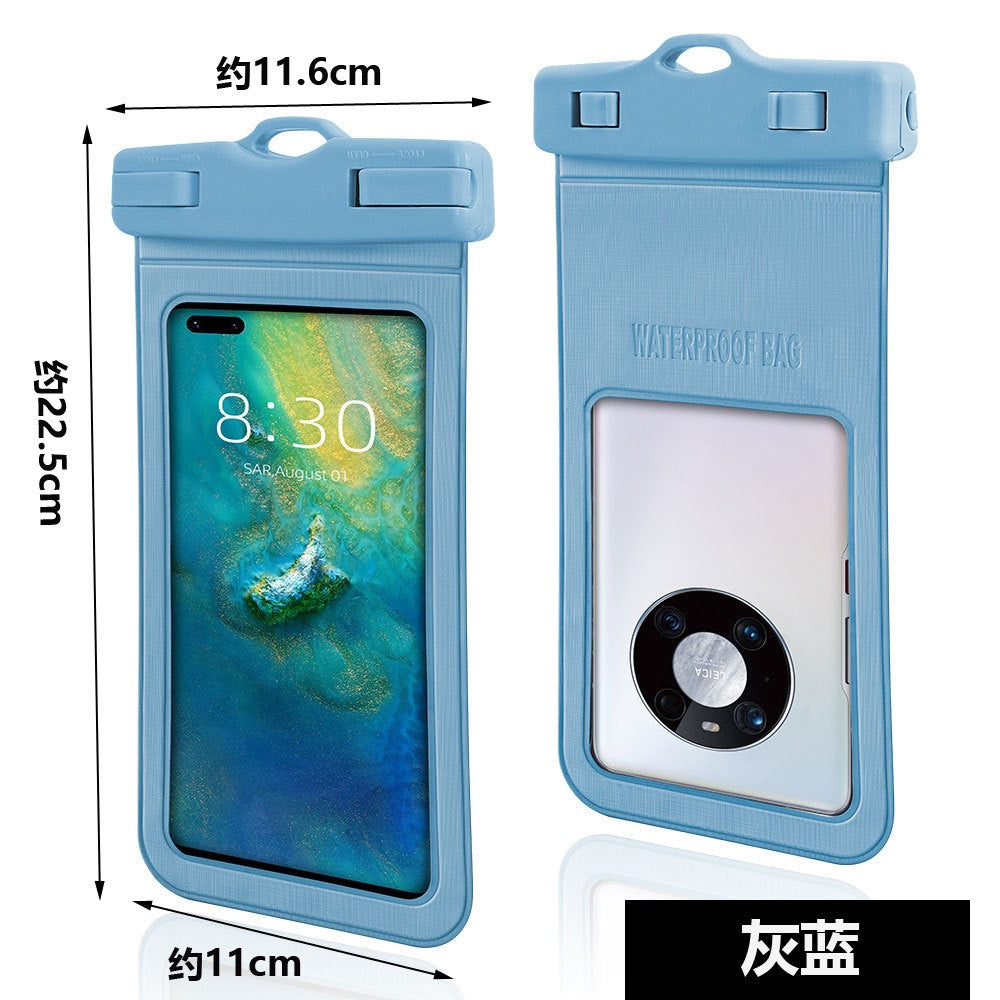 Floating Waterproof Phone Case – Dual Airbag TPU Pouch with Touchscreen Access for Swimming, Snorkeling & Hot Springs (IPX8 Certified)