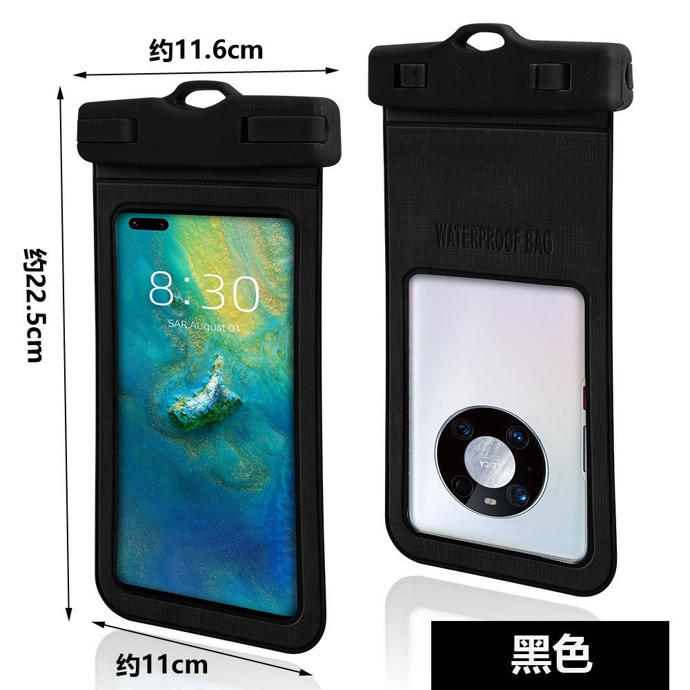 Floating Waterproof Phone Case – Dual Airbag TPU Pouch with Touchscreen Access for Swimming, Snorkeling & Hot Springs (IPX8 Certified)