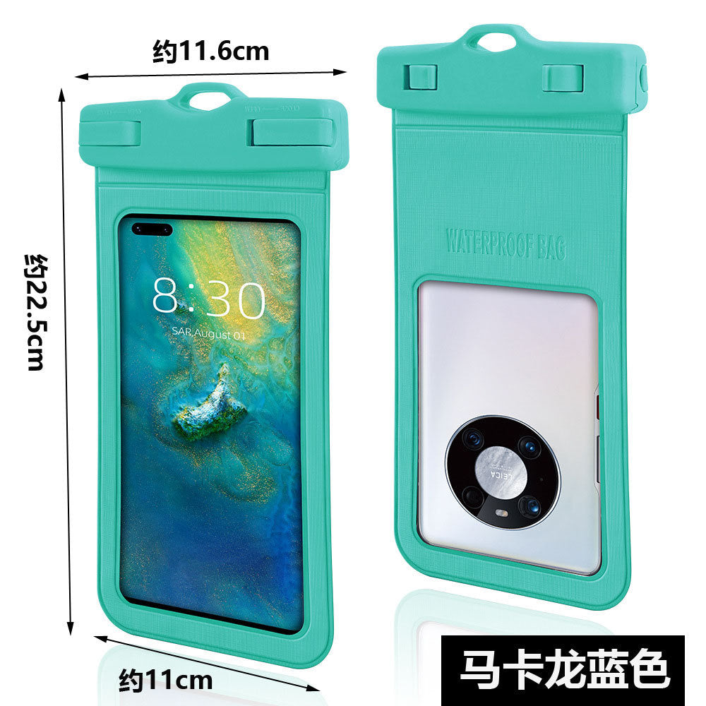 Floating Waterproof Phone Case – Dual Airbag TPU Pouch with Touchscreen Access for Swimming, Snorkeling & Hot Springs (IPX8 Certified)