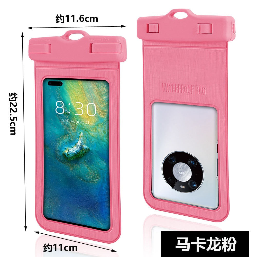 Floating Waterproof Phone Case – Dual Airbag TPU Pouch with Touchscreen Access for Swimming, Snorkeling & Hot Springs (IPX8 Certified)