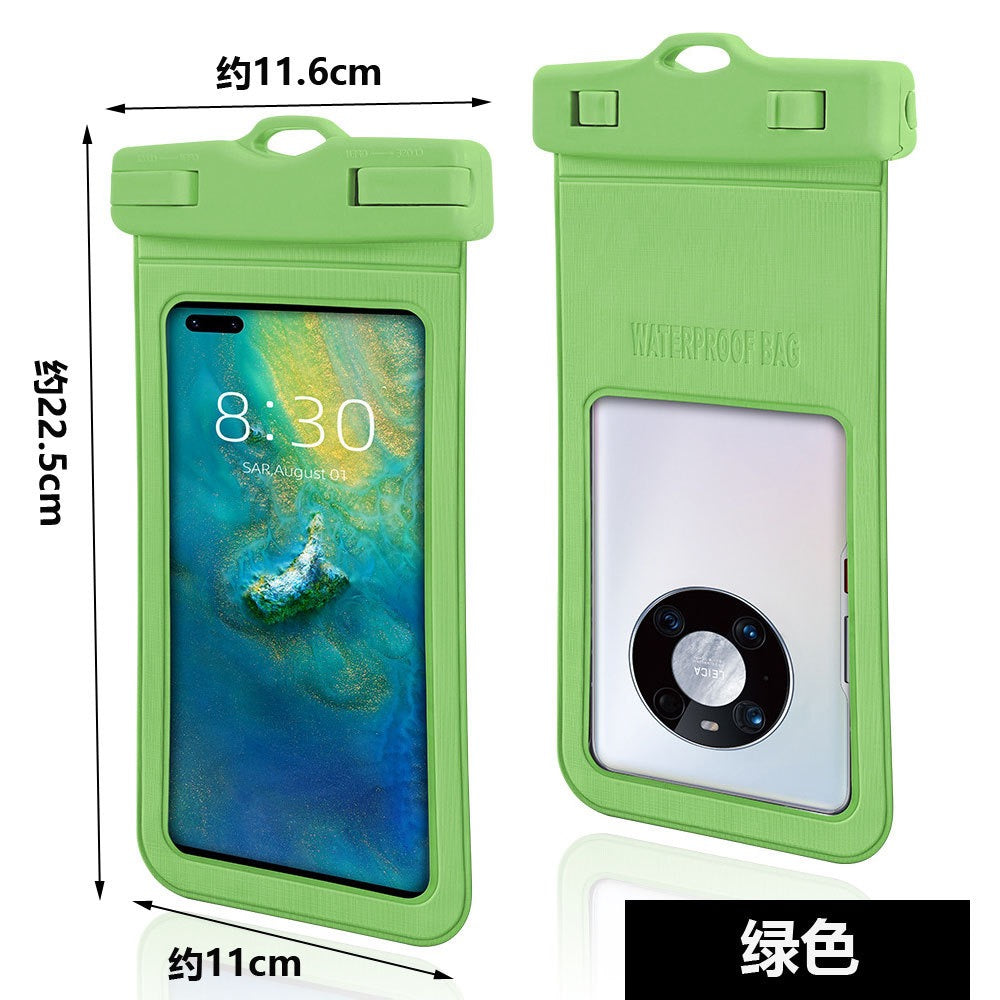 Floating Waterproof Phone Case – Dual Airbag TPU Pouch with Touchscreen Access for Swimming, Snorkeling & Hot Springs (IPX8 Certified)