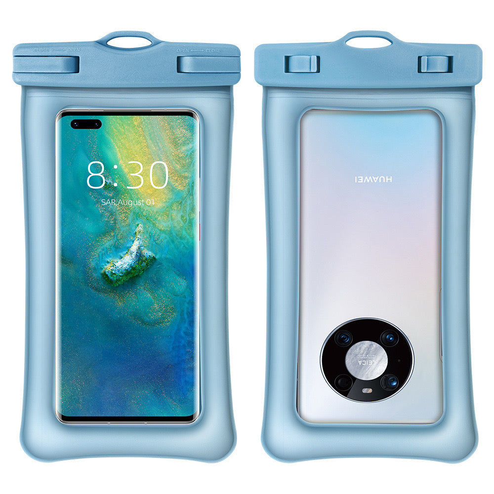 Floating Waterproof Phone Case – Dual Airbag TPU Pouch with Touchscreen Access for Swimming, Snorkeling & Hot Springs (IPX8 Certified)