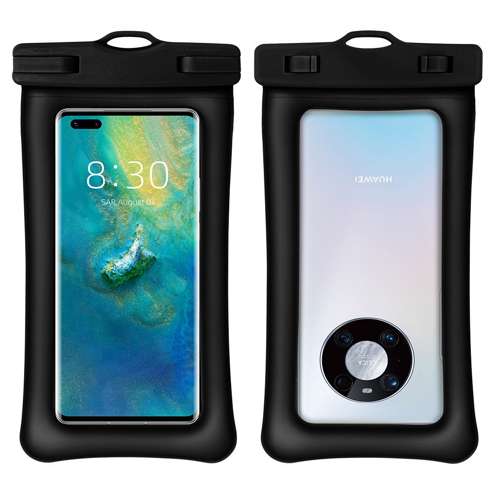 Floating Waterproof Phone Case – Dual Airbag TPU Pouch with Touchscreen Access for Swimming, Snorkeling & Hot Springs (IPX8 Certified)
