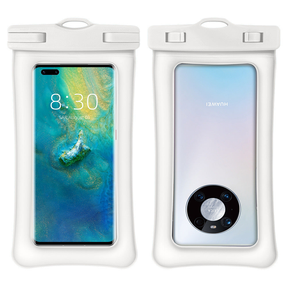 Floating Waterproof Phone Case – Dual Airbag TPU Pouch with Touchscreen Access for Swimming, Snorkeling & Hot Springs (IPX8 Certified)