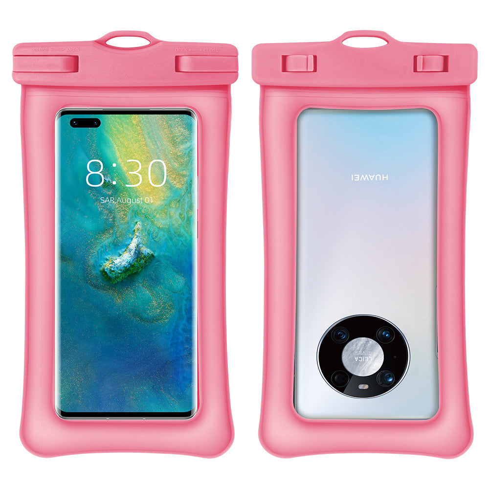 Floating Waterproof Phone Case – Dual Airbag TPU Pouch with Touchscreen Access for Swimming, Snorkeling & Hot Springs (IPX8 Certified)