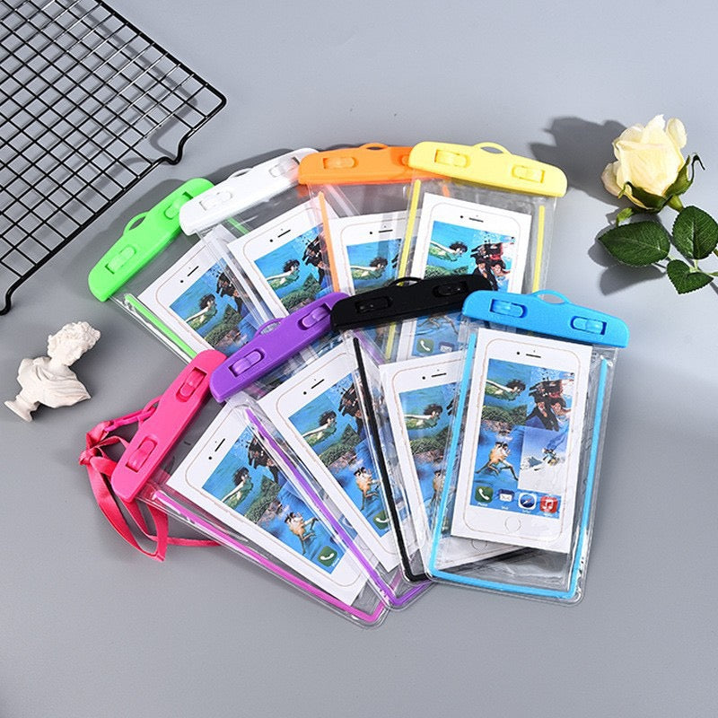 Waterproof Phone Pouch – Transparent PVC Dry Bag Case with Lanyard for Swimming, Beach, Kayaking & Snorkeling