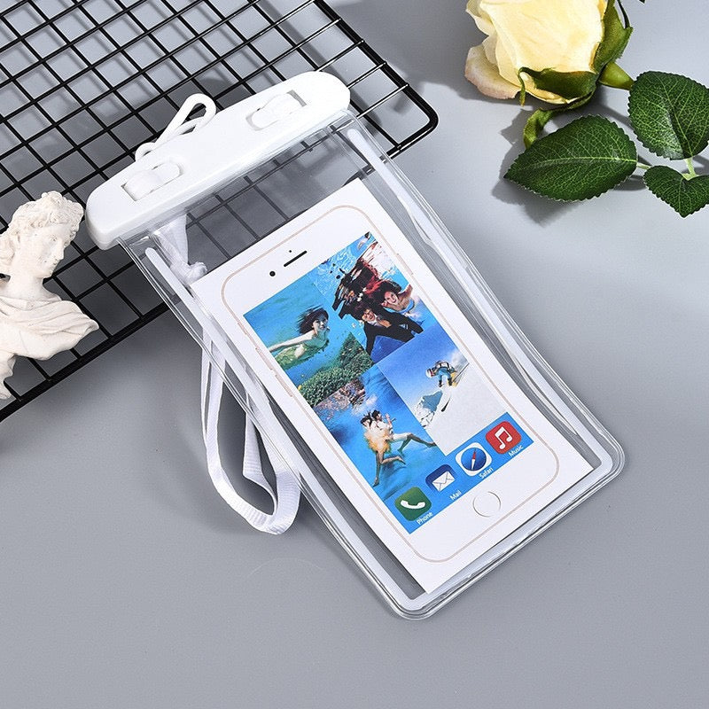 Waterproof Phone Pouch – Transparent PVC Dry Bag Case with Lanyard for Swimming, Beach, Kayaking & Snorkeling
