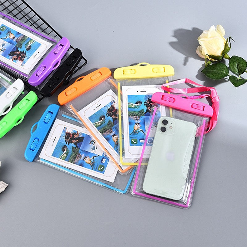 Waterproof Phone Pouch – Transparent PVC Dry Bag Case with Lanyard for Swimming, Beach, Kayaking & Snorkeling