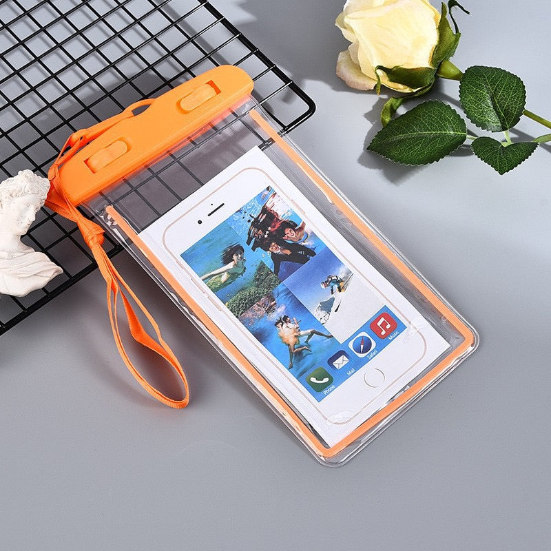 Waterproof Phone Pouch – Transparent PVC Dry Bag Case with Lanyard for Swimming, Beach, Kayaking & Snorkeling