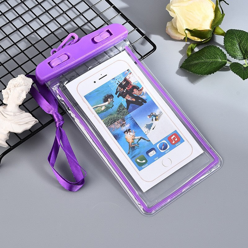 Waterproof Phone Pouch – Transparent PVC Dry Bag Case with Lanyard for Swimming, Beach, Kayaking & Snorkeling