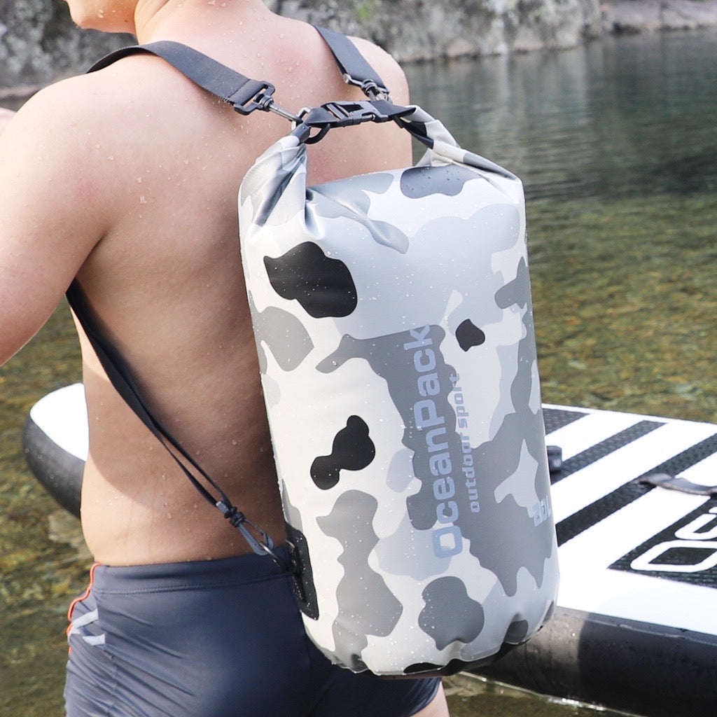 607 Camouflage Waterproof Dry Bag – 2L/5L/10L/15L/20L/30L Floating Dry Sack for Camping, Fishing, Kayaking & Outdoor Adventure