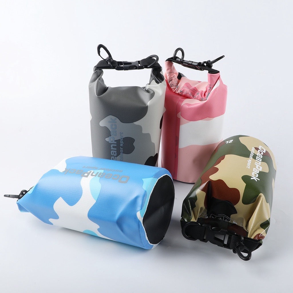 607 Camouflage Waterproof Dry Bag – 2L/5L/10L/15L/20L/30L Floating Dry Sack for Camping, Fishing, Kayaking & Outdoor Adventure