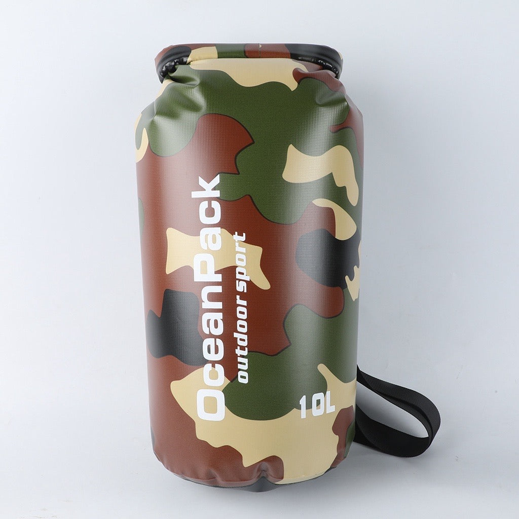 607 Camouflage Waterproof Dry Bag – 2L/5L/10L/15L/20L/30L Floating Dry Sack for Camping, Fishing, Kayaking & Outdoor Adventure