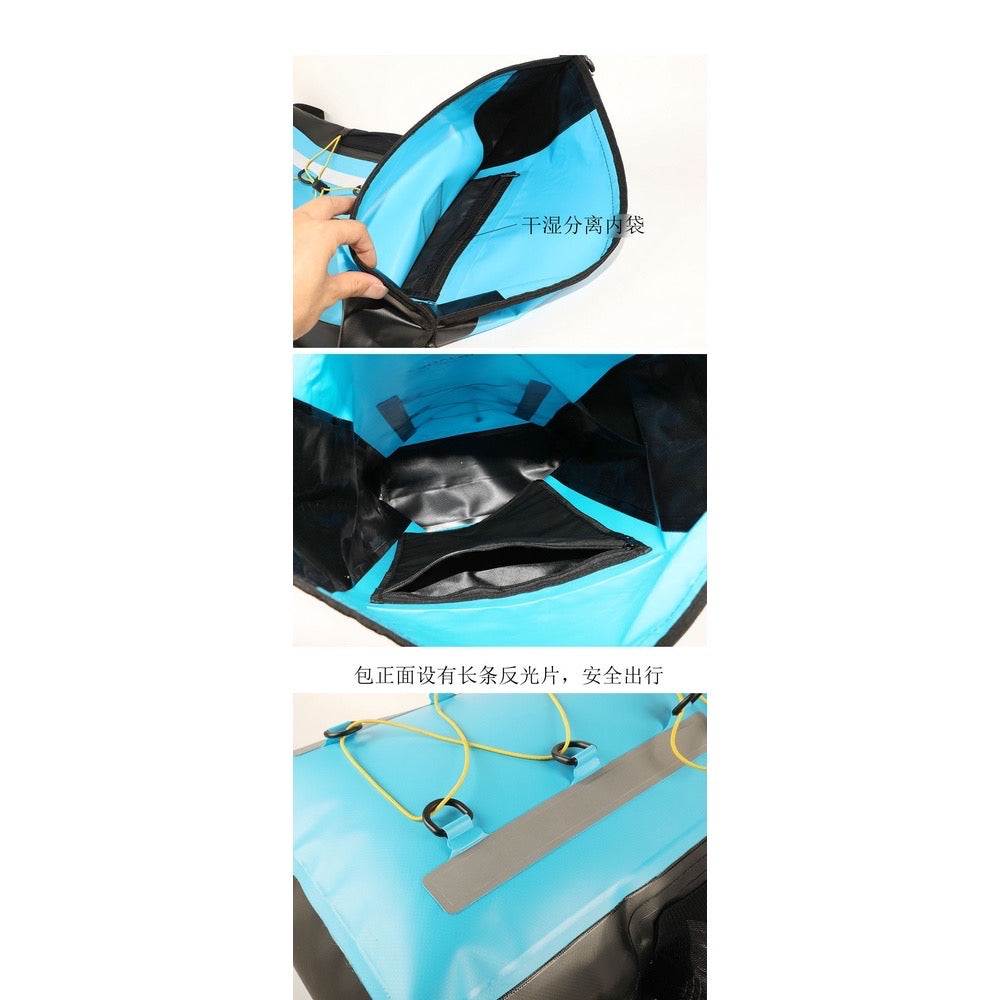 1903 Waterproof Backpack Dry Bag – 30LRoll-Top with Wet & Dry Separation, Reflective Strips for Camping, Kayaking & Outdoor Sports
