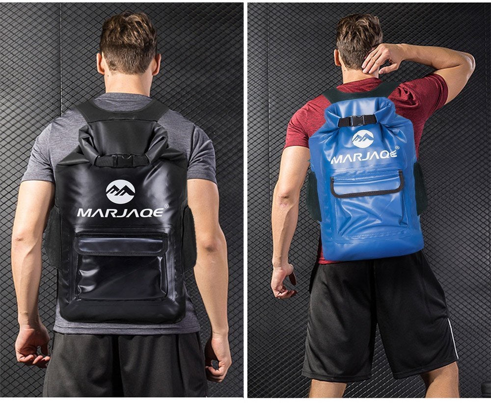 1502-22L Waterproof Backpack Dry Bag – Floating Roll-Top Dry Sack with Shoulder Straps for Hiking, Kayaking & Daily Commute