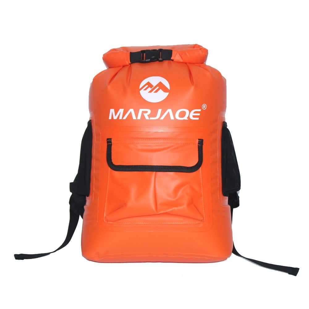 1502-22L Waterproof Backpack Dry Bag – Floating Roll-Top Dry Sack with Shoulder Straps for Hiking, Kayaking & Daily Commute