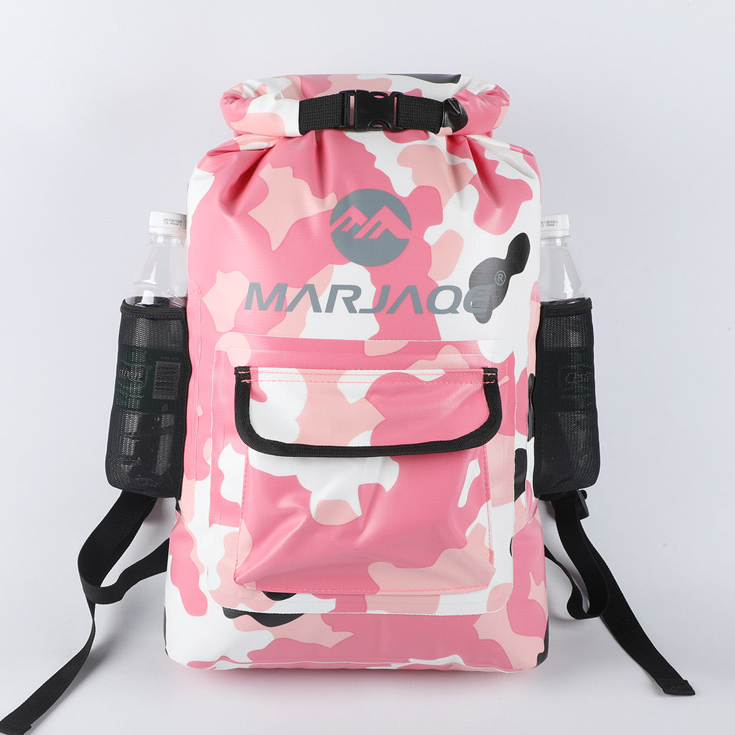 1502-22L Waterproof Backpack Dry Bag – Floating Roll-Top Dry Sack with Shoulder Straps for Hiking, Kayaking & Daily Commute