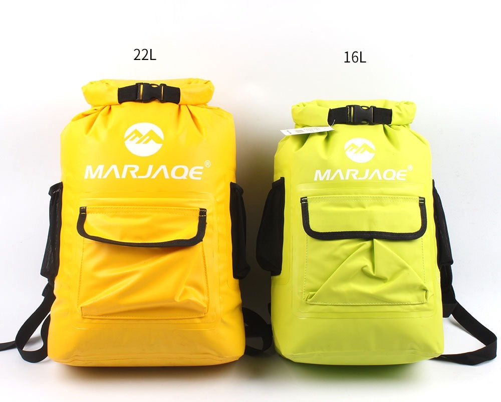 1502-22L Waterproof Backpack Dry Bag – Floating Roll-Top Dry Sack with Shoulder Straps for Hiking, Kayaking & Daily Commute