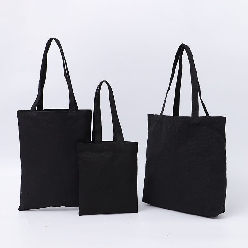 Blank Canvas Tote Bag with Bottom | Plain Eco-Friendly Shopping Bag | No Side Gusset