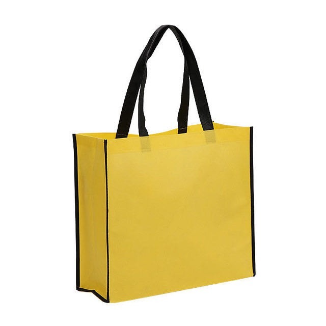 HE#2 | 10pcs PackExtra Large Non-Woven Shopping Tote Bag | Multi-Color Edge Design
