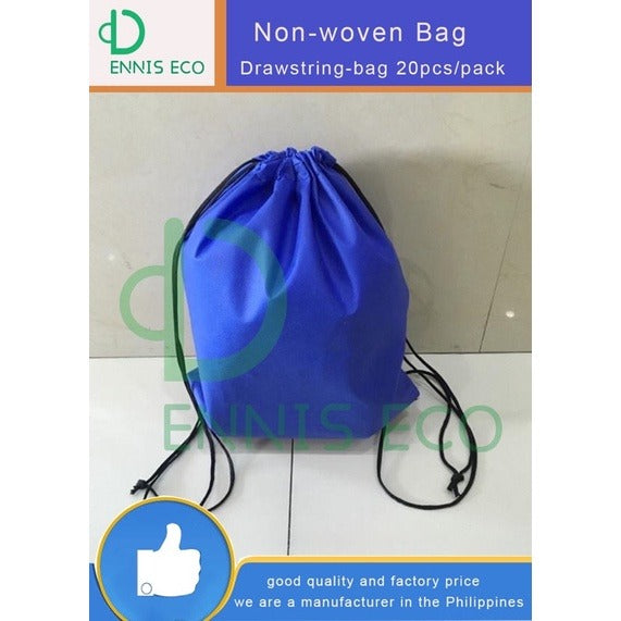 EL#1 | 10pcs PackNon-Woven Drawstring Backpack Bag | Student Book & Sports Bag | Hot-Selling Eco Tote
