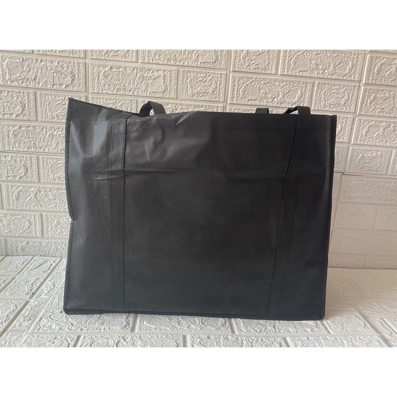 HE#5 | 10pcs PackExtra Large Non-Woven Shopping Tote Bag with Long Handles | Heavy Duty Reusable Bag