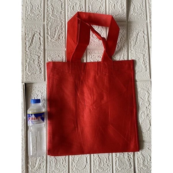 Reusable Non-Woven Shopping Tote Bag | Eco-Friendly Grocery Bags with Long Handles | 10pcs Pack
