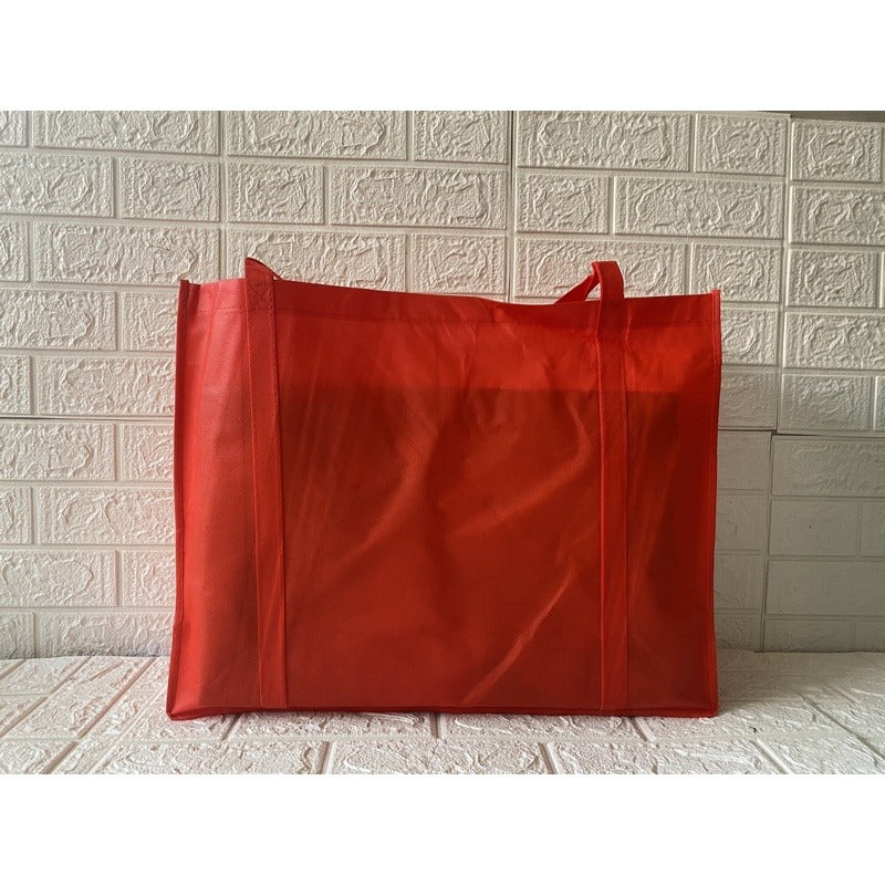 HE#5 | 10pcs PackExtra Large Non-Woven Shopping Tote Bag with Long Handles | Heavy Duty Reusable Bag