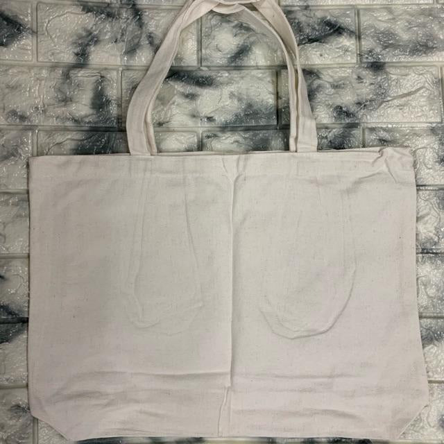 Blank Canvas Tote Bag with Bottom | Plain Eco-Friendly Shopping Bag | No Side Gusset