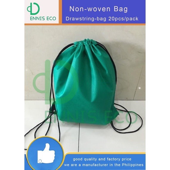 EL#1 | 10pcs PackNon-Woven Drawstring Backpack Bag | Student Book & Sports Bag | Hot-Selling Eco Tote