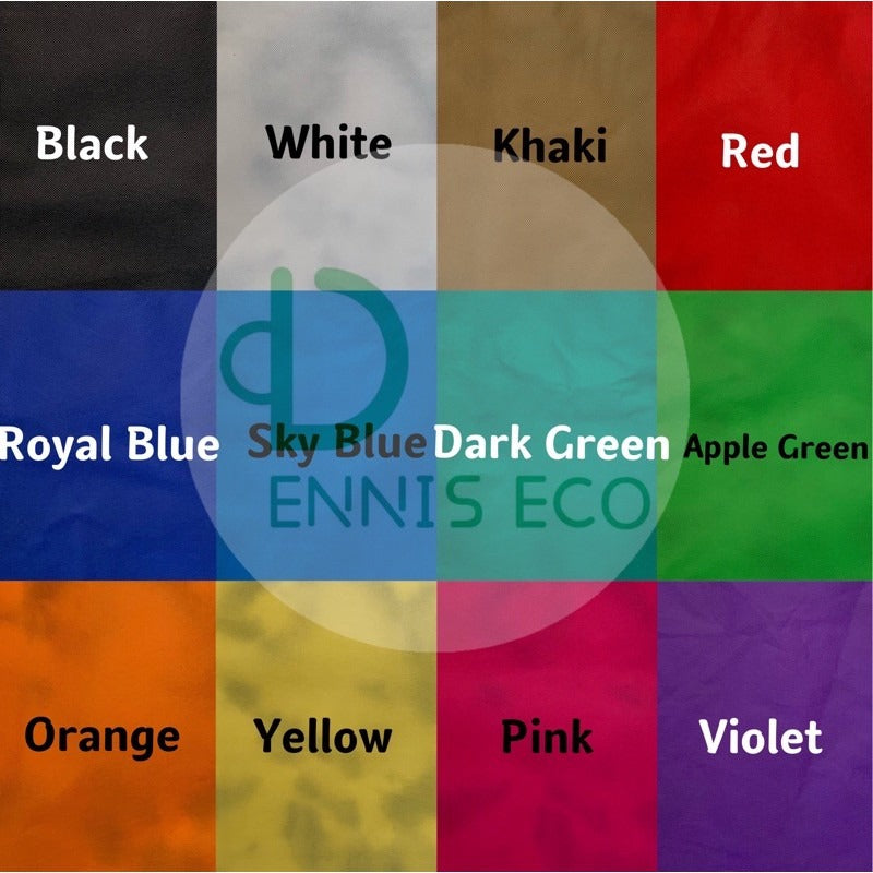 HE#2 | 10pcs PackExtra Large Non-Woven Shopping Tote Bag | Multi-Color Edge Design
