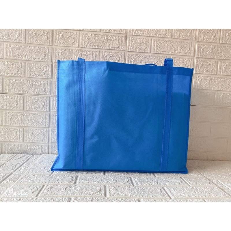 HE#5 | 10pcs PackExtra Large Non-Woven Shopping Tote Bag with Long Handles | Heavy Duty Reusable Bag