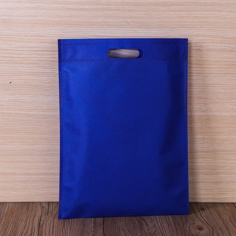 50pcs Pack Non-Woven Flat Bag with Die-Cut Handle | Eco-Friendly Tote for Events & Packaging | 4 Sizes